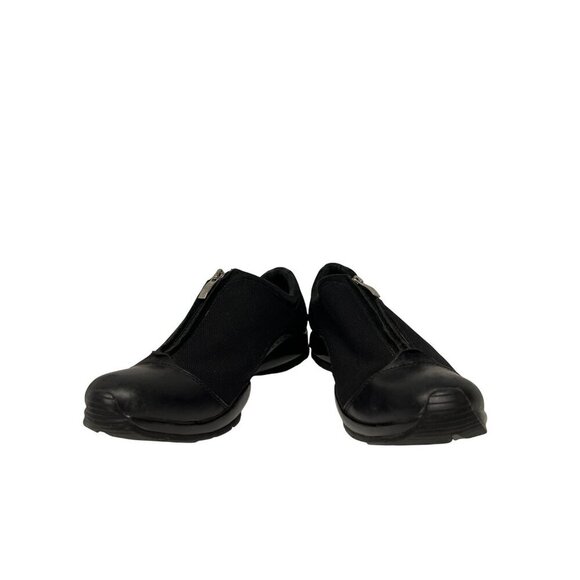 Ariat Women's Black Leather Comfort Zip Closure Slip On Shoes Size 6.5 Low Shaft - Picture 3 of 9